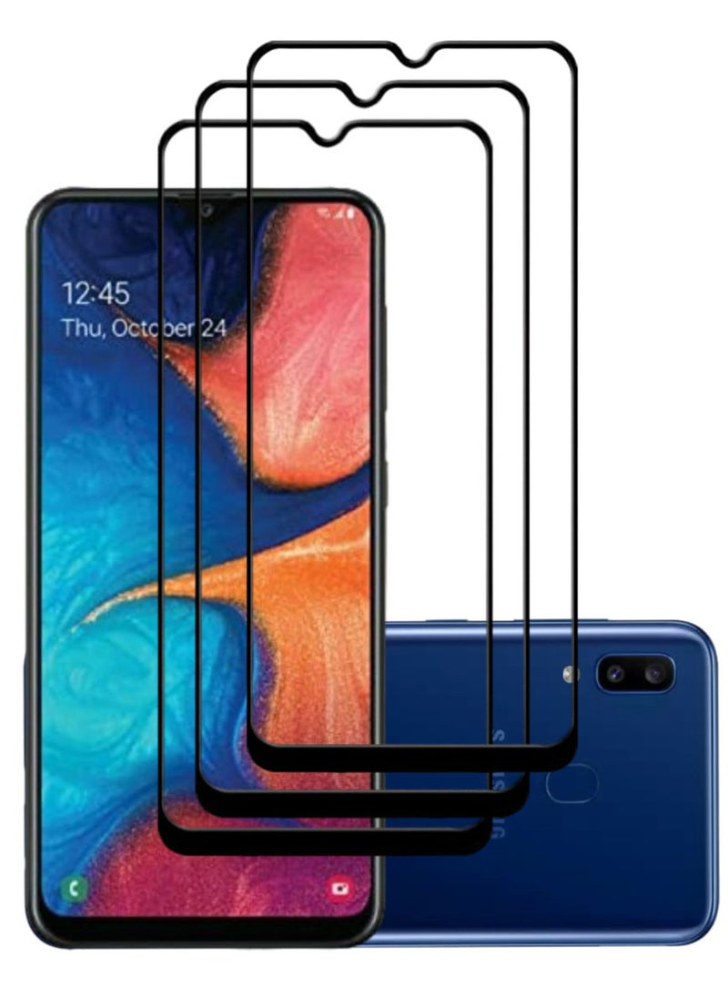 ACLIX 3 Pieces Antistatic ESD Dustproof Premium Quality High Definition Tempered Glass Screen Protector Designed For Samsung Galaxy A20 - Image 1