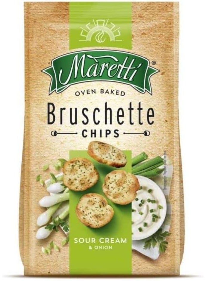 Maretti Bruschette Sour Cream and Onion Chips 70g - Image 1