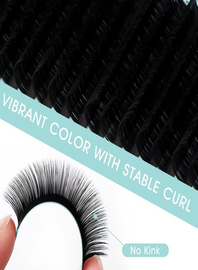 NATUHANA Classic Volume Eyelash Extension 0.07mm C Curl 13mm Single Length Tray Black Soft Individual Lashes 16 Rows, Professional Supplies for Lash Techs(13mm, 0.07 C) - Image 2