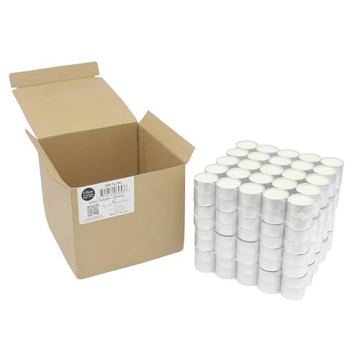 Stonebriar Unscented Long Burning White Tealight Candles, Bulk Pack, 6-7 Hour Burn Time, Smokeless Tealights for Parties, Weddings, Home, 200 Count - Image 3