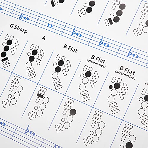Aoutecen Saxophone Fingering Chart & Chords Poster - Beginner's Guide & Practice Accessories - Image 5