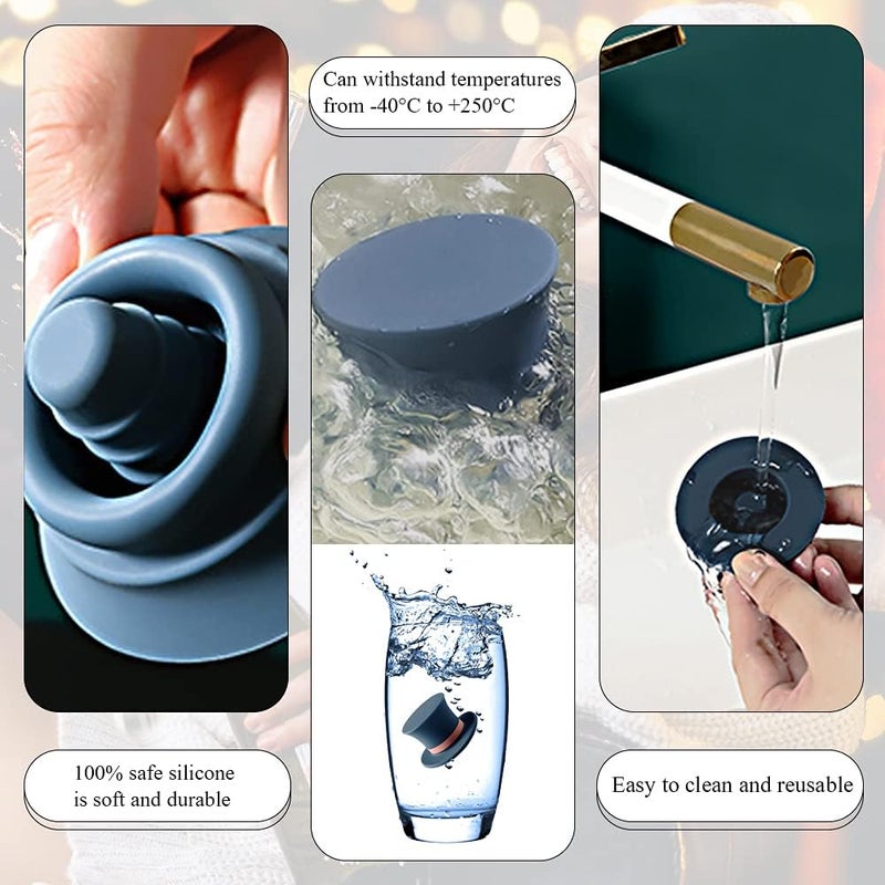 Kitwinney Wine Stoppers, Funny and Reusable Silicone Bottle Stopper and Caps, Decorative Wine Sealer Preserver Accessory Set for Christmas Holiday, Pack of 3 - Image 4