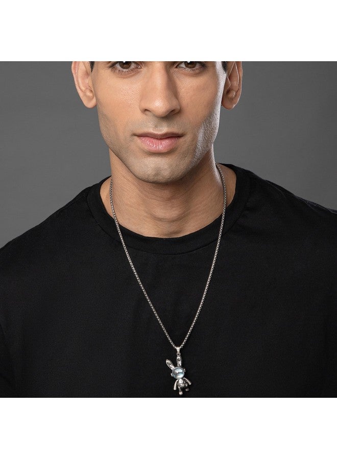 Salty Salty Alpha Spaceman Neck Chain for Men & Boys | Stainless Steel Pendant Locket Necklace | Modern Design Accessories | Diwali, Birthday, Anniversary & Special Occassion Gift | Everyday Wear  - Image 3