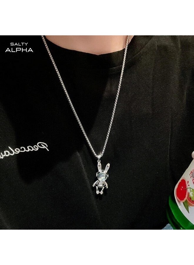 Salty Salty Alpha Spaceman Neck Chain for Men & Boys | Stainless Steel Pendant Locket Necklace | Modern Design Accessories | Diwali, Birthday, Anniversary & Special Occassion Gift | Everyday Wear  - Image 4