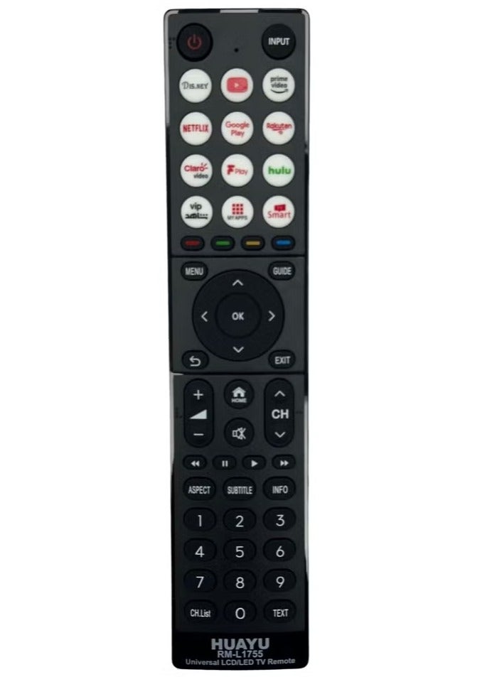 Huayu Remote Control for Universal Smart TV LCD LED with Many Shortcut Keys Remote for Common TV Model RM-L 1755  - Image 1
