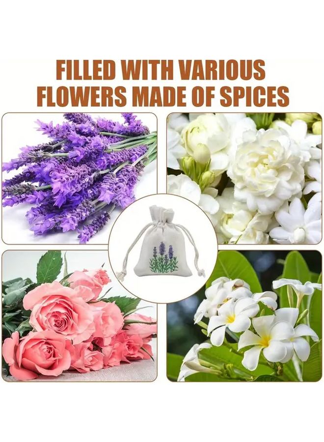 12 Pack Lavender Pattern Scented Pouches Natural Insect Repellent Bags For Wardrobe Car - Image 5