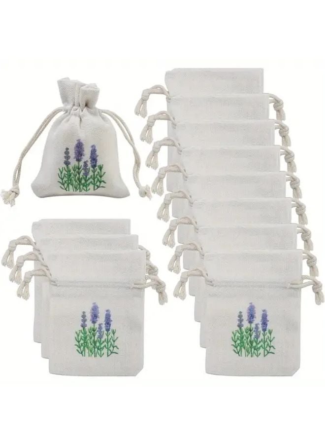 12 Pack Lavender Pattern Scented Pouches Natural Insect Repellent Bags For Wardrobe Car - Image 1