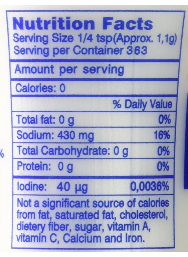 Kalas Classic Greek Iodized Sea Salt (400 Gram) - Image 2