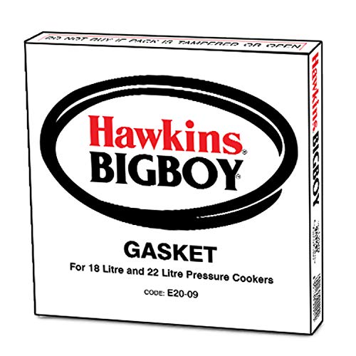 Hawkins E20-09 Rubber Gasket for Big Boy Pressure Cooker, Black, Standard - Image 1