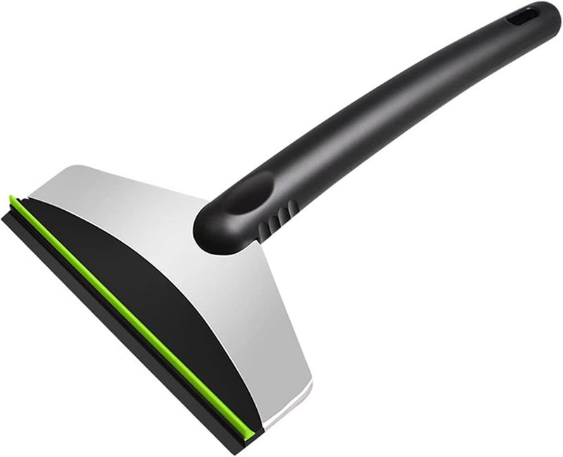 BOLHGF Ice Scraper Snow Scraper for Car, Stainless Steel Car Windshield Ice Scraper Snow Shovel Ice Removal Tool, Car Window Scraper for Car Truck SUV Windshield Ice Remove (Green) - Image 1