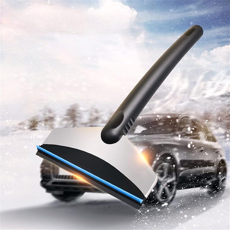 BOLHGF Ice Scraper Snow Scraper for Car, Stainless Steel Car Windshield Ice Scraper Snow Shovel Ice Removal Tool, Car Window Scraper for Car Truck SUV Windshield Ice Remove (Green) - Image 4
