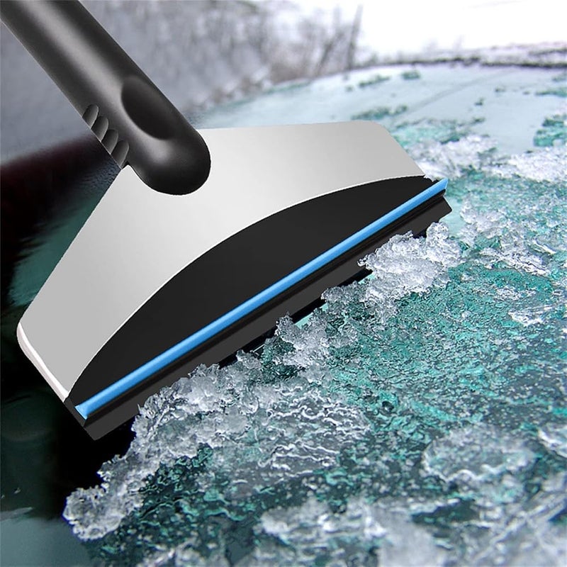 BOLHGF Ice Scraper Snow Scraper for Car, Stainless Steel Car Windshield Ice Scraper Snow Shovel Ice Removal Tool, Car Window Scraper for Car Truck SUV Windshield Ice Remove (Green) - Image 2
