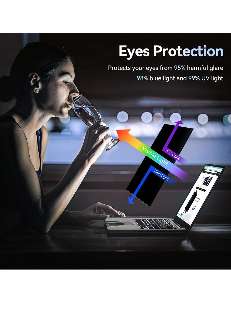 14 Inch Laptop Privacy Screen Filter, for 16:10 Widescreen Monitors -Dell/HP/Acer/Samsung/Lenovo/ASUS/Toshiba, Privacy Screen Anti-Peeping, Anti Blue Light Blocking and Anti Glare - Image 3