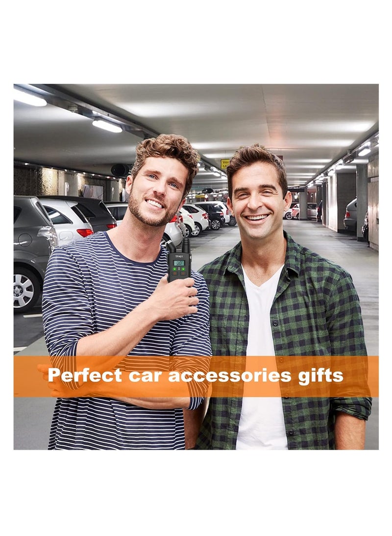 SYOSI أداة إعادة تعلم نظام مراقبة ضغط الإطارات TPA01 من GM، مقياس ضغط الإطارات الرقمي، 150 رطل/بوصة مربعة - إعادة ضبط أجهزة الاستشعار في GM Buick وChevy وCadillac (أسود) - Image 5