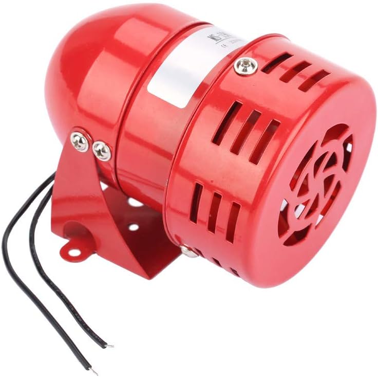 12 x 9 x 9 220 V 120 dB Red Mini Metal Motor Alarm Indus L Sound Electric Protection Against Theft MS-190 240 V Siren Alarm High - Image 1