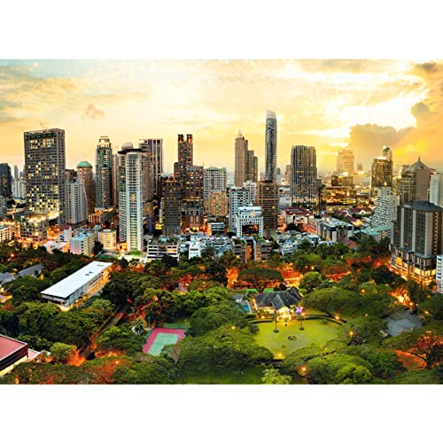 Trefl Sunset in Bangkok 3000 Piece Jigsaw Puzzle Red 46x33 Print DIY Puzzle Creative Fun Classic Puzzle for Adults and Children from 15 Years Old - Image 5