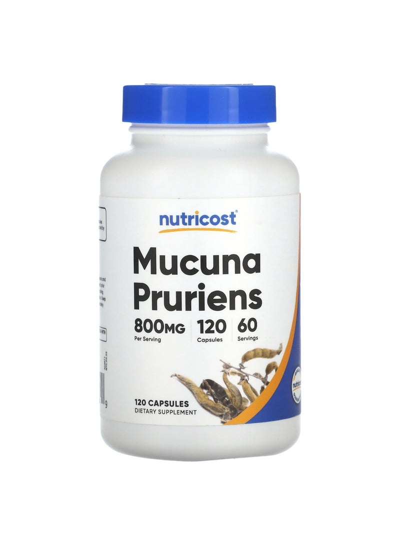 Mucuna Pruriens, 120 Capsules (400 mg per Capsule)