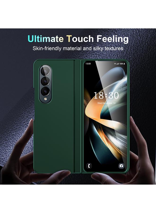 S-TOP Case For Samsung Galaxy Z Fold3 Skin Feel Fold Full Coverage Phone Case with Holder - Image 3