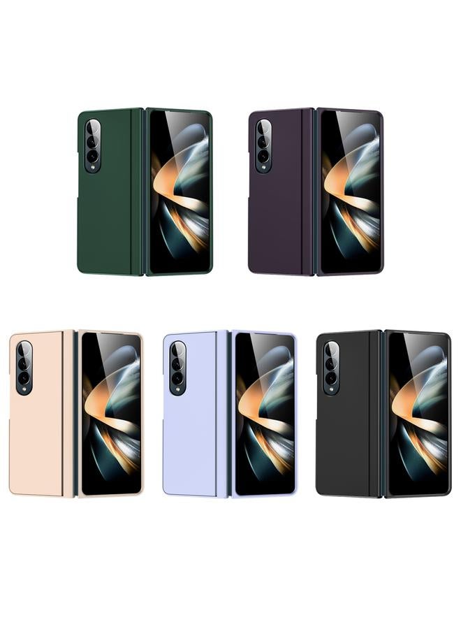 S-TOP Case For Samsung Galaxy Z Fold3 Skin Feel Fold Full Coverage Phone Case with Holder - Image 2