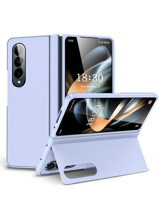 S-TOP Case For Samsung Galaxy Z Fold3 Skin Feel Fold Full Coverage Phone Case with Holder - Image 1