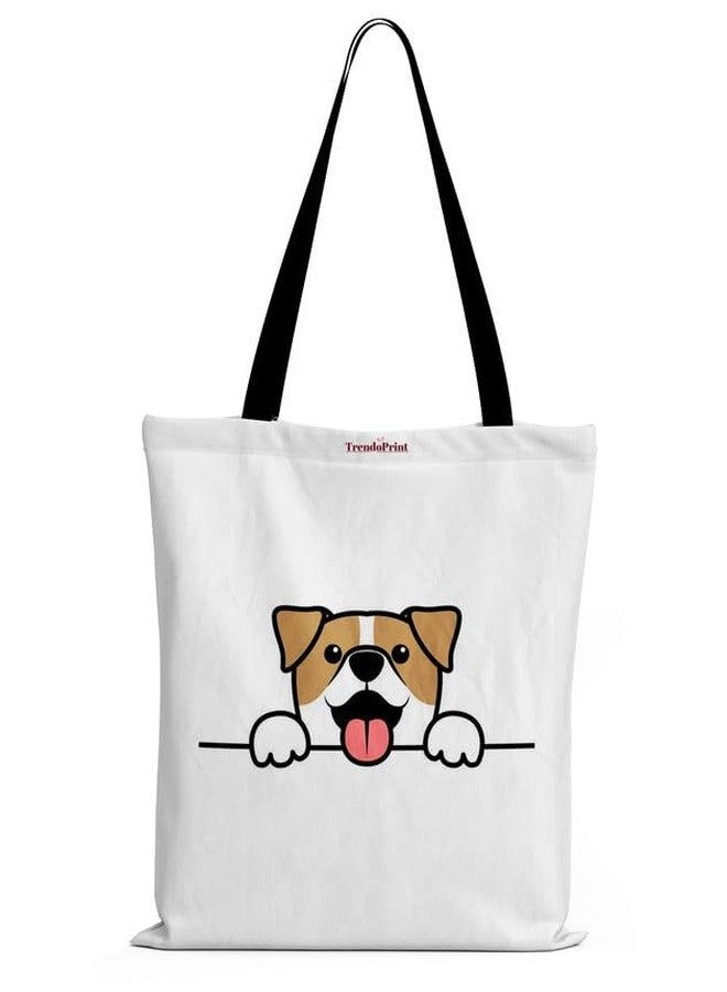 TrendoPrint Shopping/Grocery Bag, Multi-Purpose Bag, Sturdy Canvas Bag With 15Kgs Capacity Tote Bag For Women, College Bag For Girls (BTBN16) - Image 1