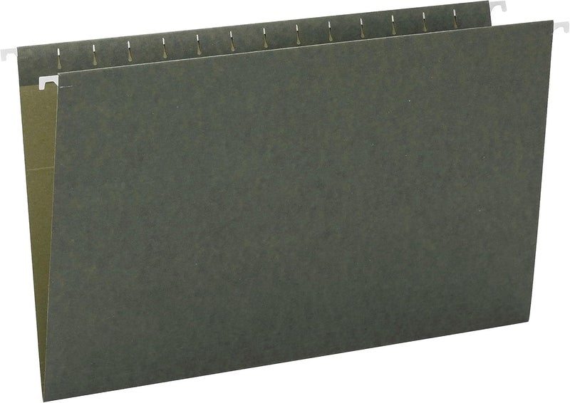 Smead Hanging File Folder, No Tabs, Legal Size, Standard Green, 25 per Box (64110) - Image 2