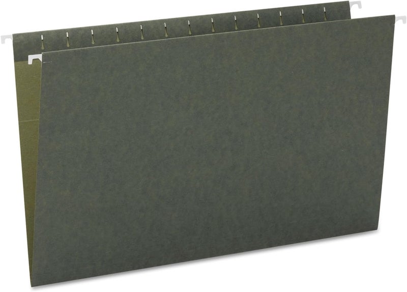 Smead Hanging File Folder, No Tabs, Legal Size, Standard Green, 25 per Box (64110) - Image 1