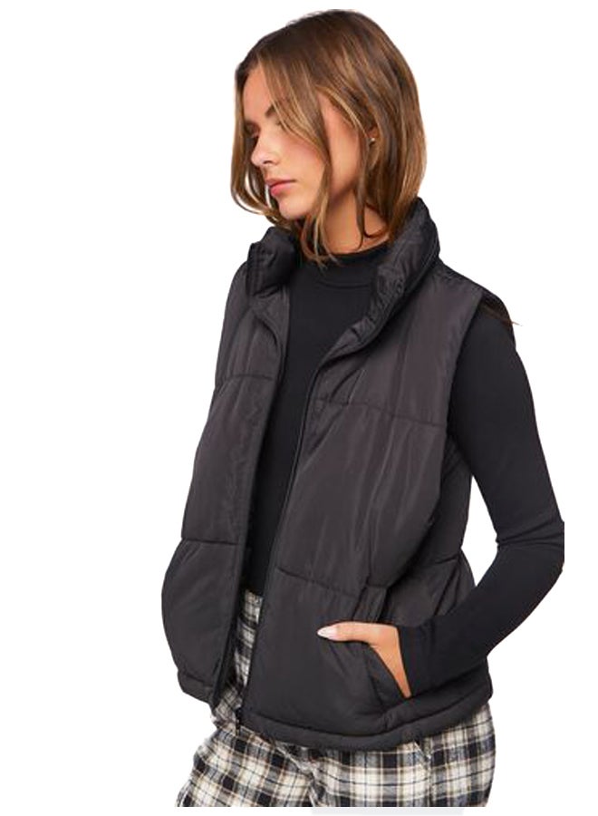 FOREVER 21 Zip-Up Puffer Vest  - Image 4