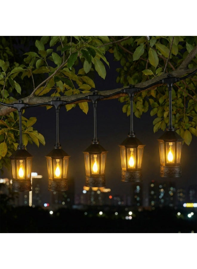 فانوس رمضان زينة - حبل إضاءة بتصميم فوانيس تقليدية لديكور الأعياد والمناسبات الداخلية والخارجية - Image 2