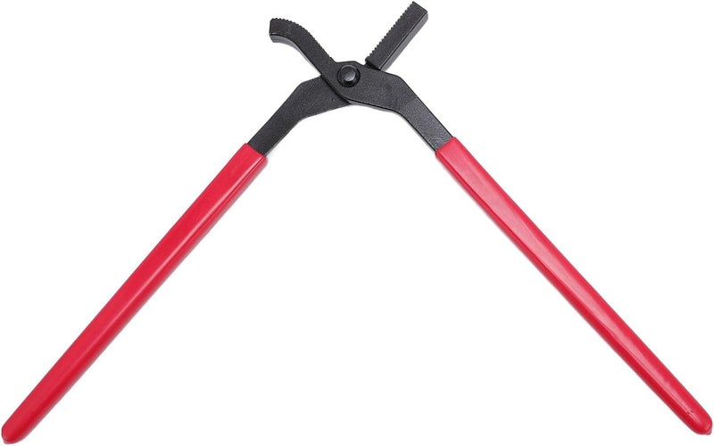 Sorandy Horseshoe Plier Hoof Curved Jaw Clincher with Non Slip Rubber Handle, Hoof Nail Clincher, Horseshoe Nails Horse Shoe Care Farrier Tool for Trimming Horse Hooves - Image 2