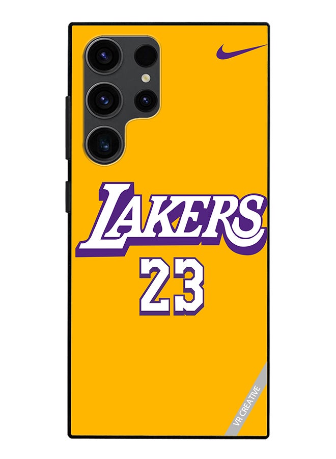 VR CREATIVE Protective Case Cover For Samsung Galaxy S24 Ultra Lakers 23 Design Multicolour - Image 1