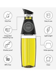 MIRFA Olive Oil Dispenser Bottle for Cooking - 1 Pack Oil and Vinegar Cruet with Drip-Free Spouts - Includes 17oz [500ml] Sized Bottle  - Image 3