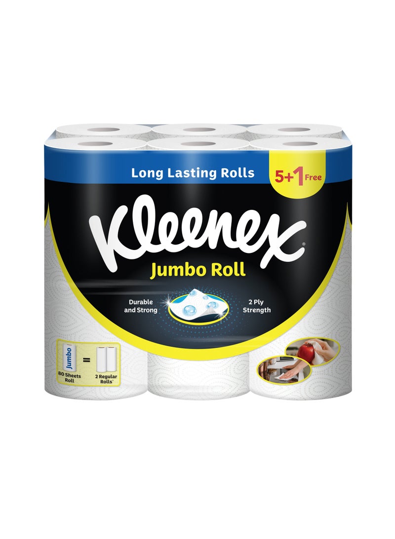 Kleenex ورق مناديل المطبخ متعدد الاستخدامات - لفة كبيرة 80 ورقة - Image 1