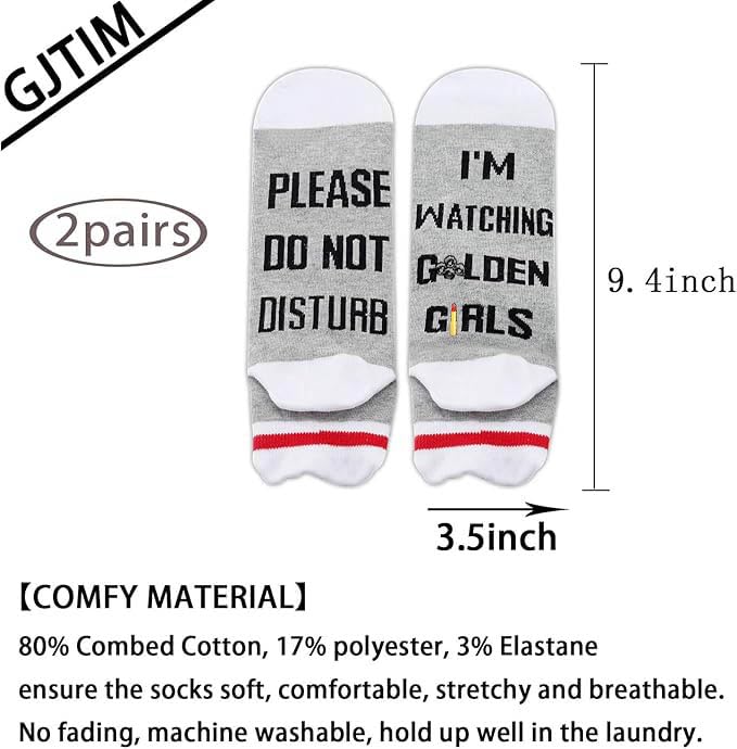GJTIM Funny TV Show Inspired Socks Novelty Birthday Gift For Fans Women - Image 2