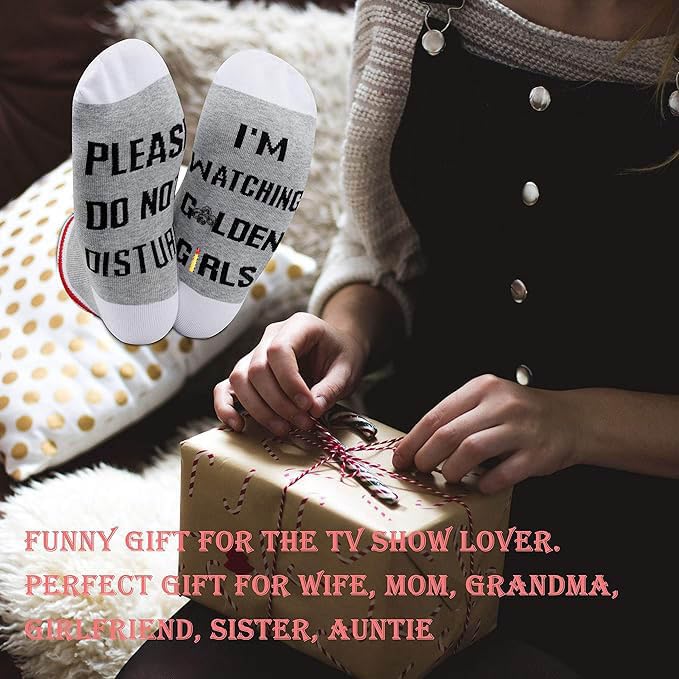 GJTIM Funny TV Show Inspired Socks Novelty Birthday Gift For Fans Women - Image 5