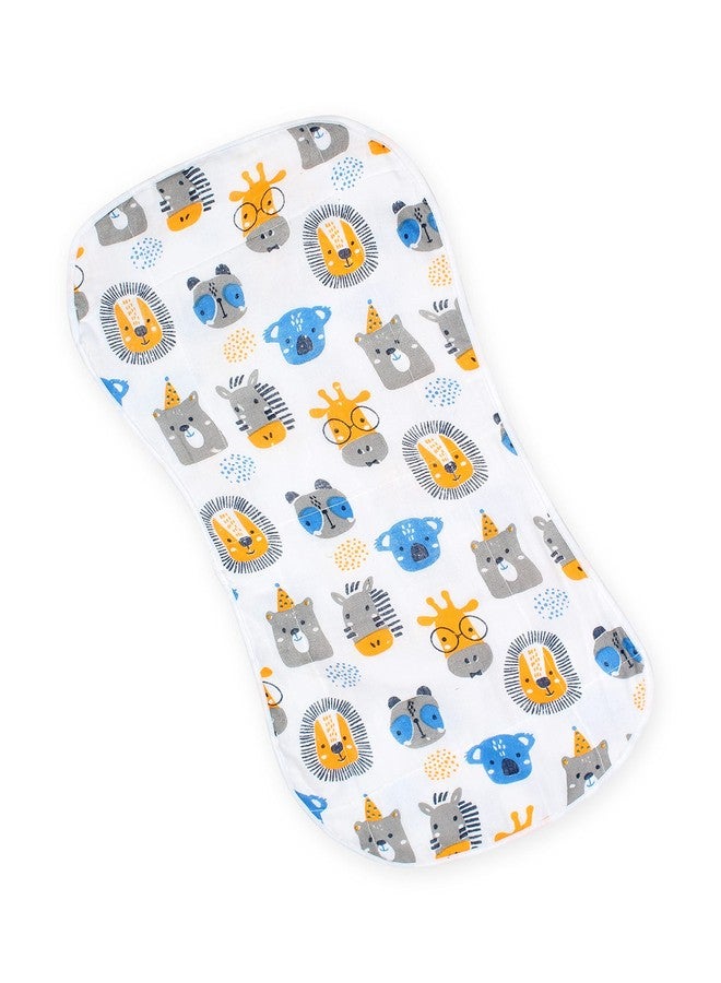 The Mom Store Baby Burp Cloth | Cotton | Towel Napkins for Baby Large 19x8 Inches | Double Layer | New Born | Comfortable | Guess the Animal - Image 2