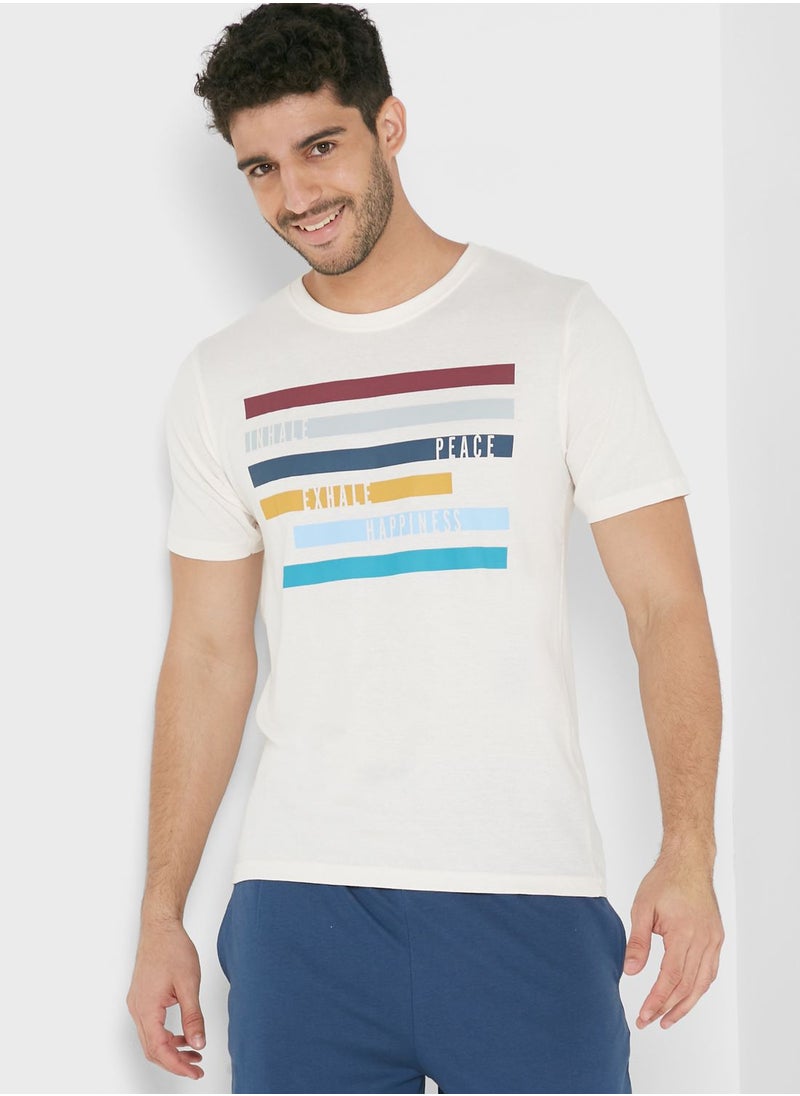 Seventy Five - Inhale Exhale Pyjama Shorts Set - Image 1