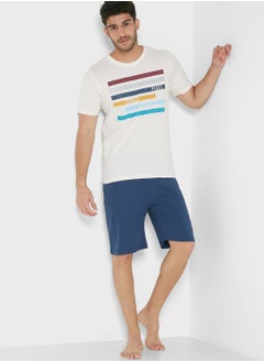 Inhale Exhale Pyjama Shorts Set