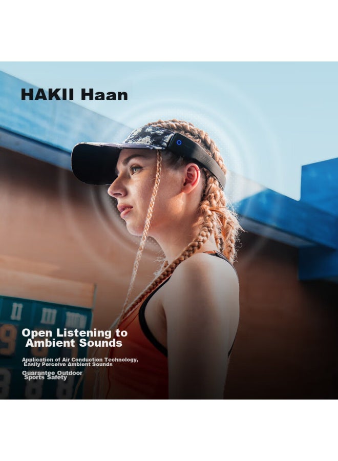 Hakiimix V Wireless Sports Bluetooth Headphones, True Wireless Non-In Air Conduction, Running Fitness Long Battery Life, Sun Protection Visor Sun Hat - Image 4
