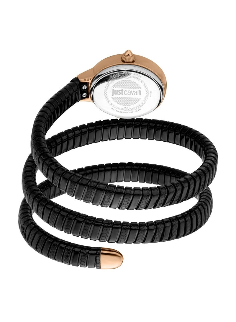 Just Cavalli ساعة كوارتز تناظرية للنساء بعد الحفلة من الفولاذ المقاوم للصدأ JC1L269M0075 - Image 2