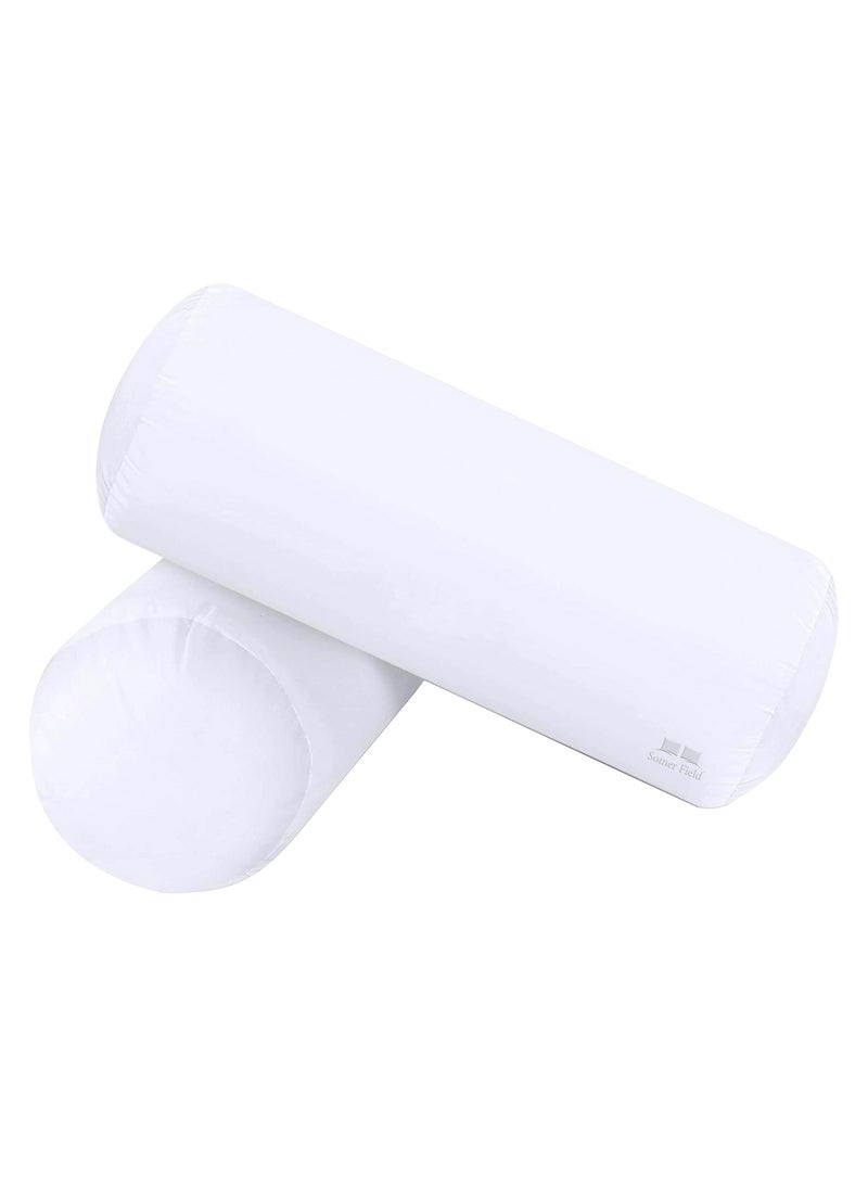 Somerfield Somer Field – Super Soft Fiber Filled Bedding Bolster, Quality Vacuum Packed White Bed Pillow Insert 02 Pc - Indoor Decorative Pillows - Best Buy - White… (16 X 40 Inch)(40 X 100 CM)  - Image 2
