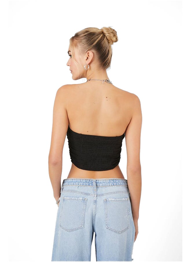 FOREVER 21 - Ruched Cropped Tube Top - Image 1