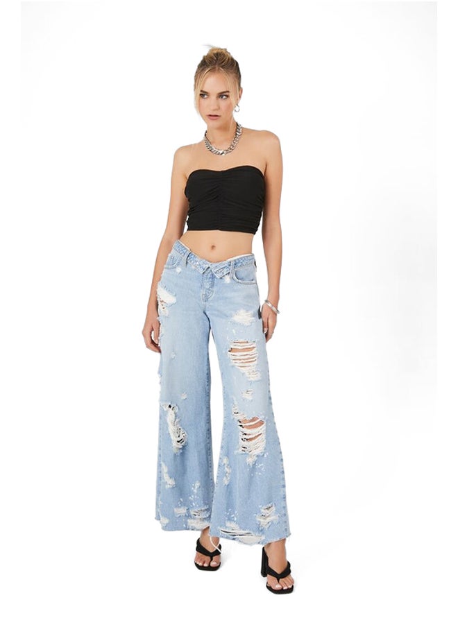 FOREVER 21 - Ruched Cropped Tube Top - Image 1