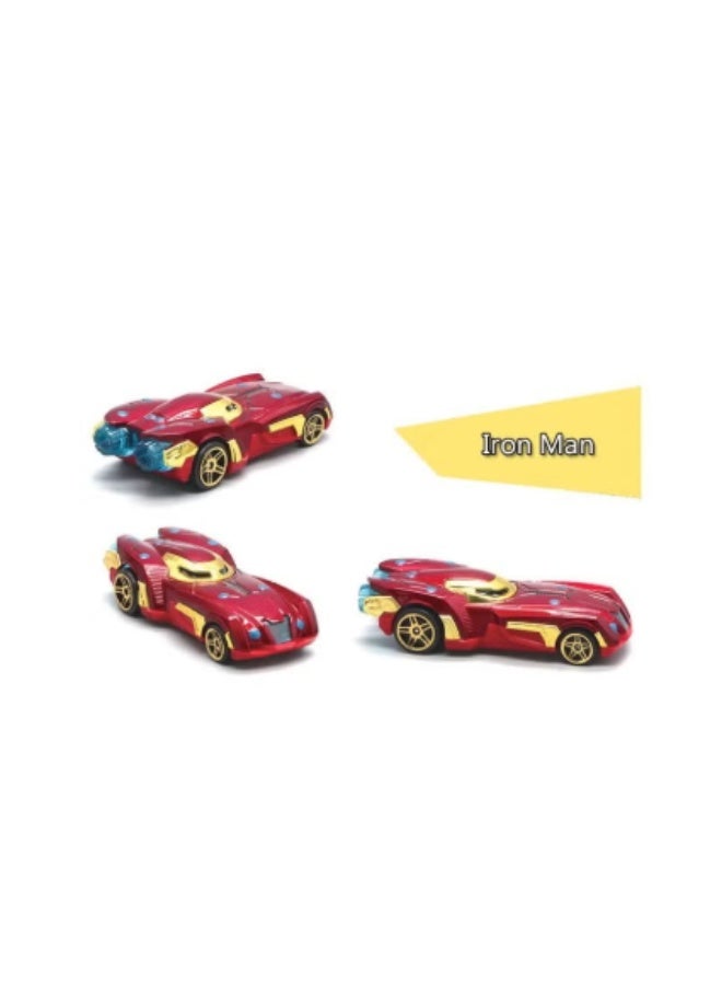 6-Piece Superhero Concept Car Model Set, Marvel Avengers Series Die-Cast Toy Vehicles - Image 3