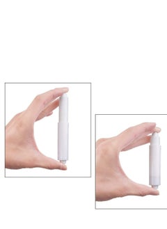 Generic Toilet Paper Holder 2 Pack White Replacement Plastic Spring Loaded Roller, Tissue Roll Insert in Bathroom Roller Spring, Keeps Securely  - Image 4