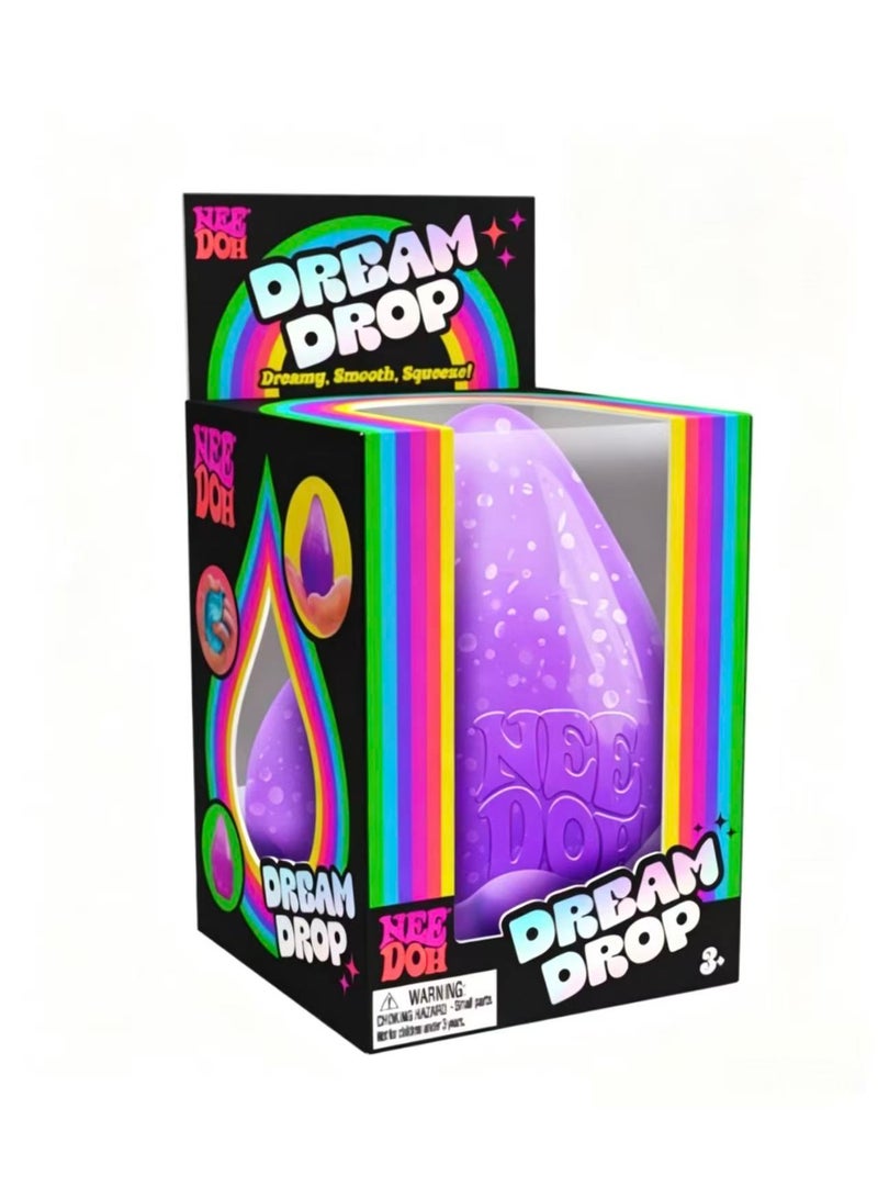 Schylling NeeDoh Dream Drop-Novelty Toy, NeeDoh Sensory Toys for Anxiety Relief, Safe Non-Toxic Dough Material(Purple) - Image 1