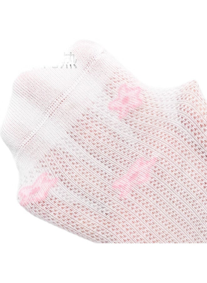 Barbie Girls' Socks, Summer Thin Style, Children'S Cotton Socks, Baby White Lace Short Socks, Girls' Mesh Socks, 22-24 - Image 2