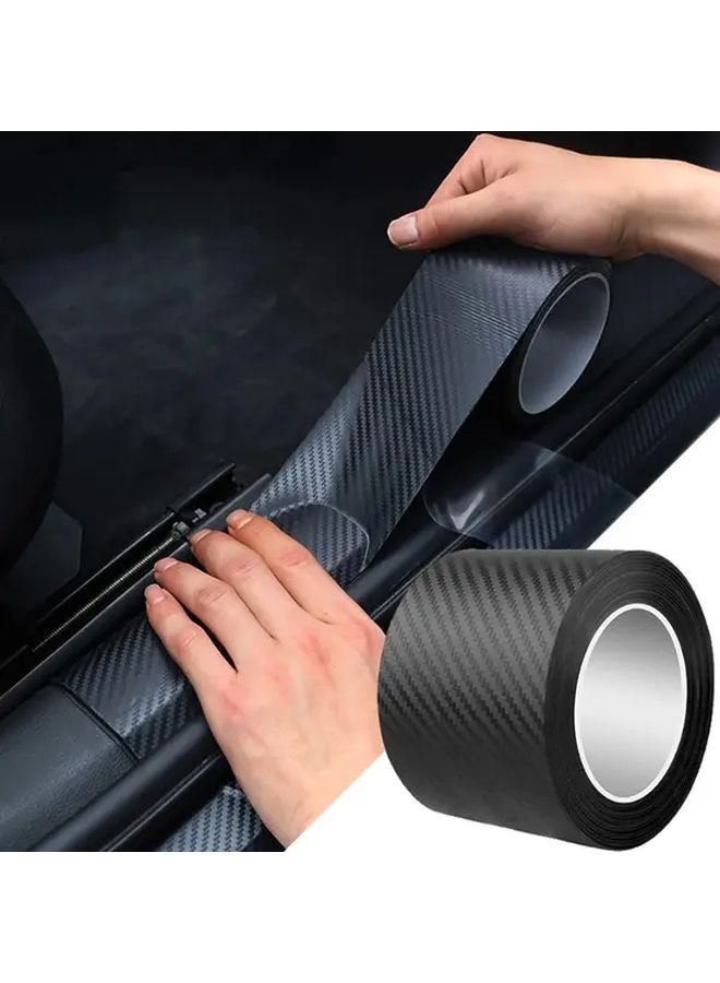Carbon Fiber Car Tape 2 76inch X 274 41inch Waterproof Scratch Resistant Adhesive Film - Image 2
