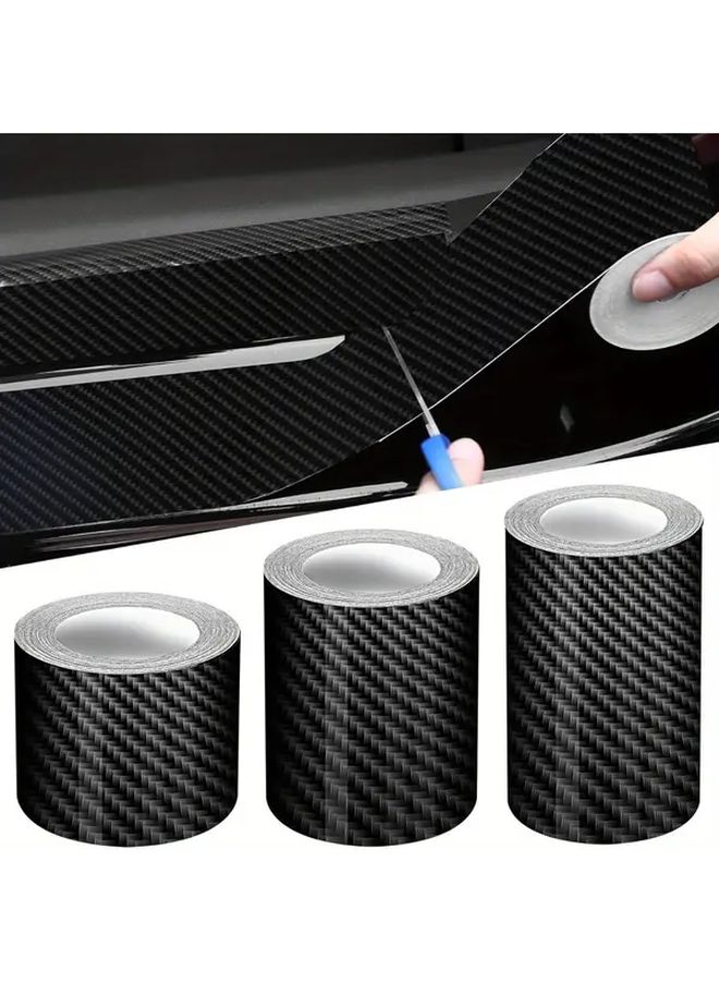 Carbon Fiber Car Tape 2 76inch X 274 41inch Waterproof Scratch Resistant Adhesive Film - Image 1
