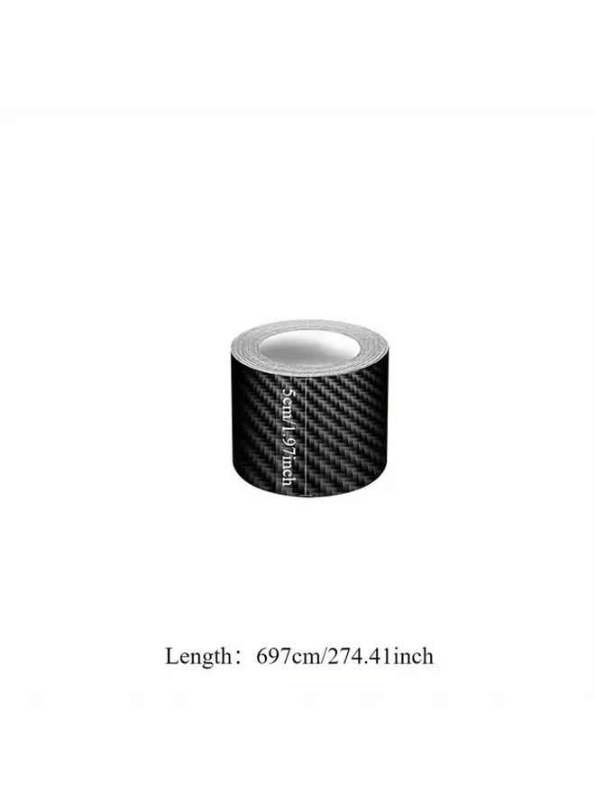 Carbon Fiber Car Tape 2 76inch X 274 41inch Waterproof Scratch Resistant Adhesive Film - Image 3